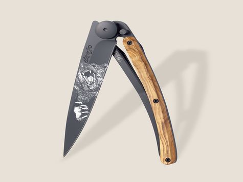 Deejo 37g, Olive wood / Grizzly