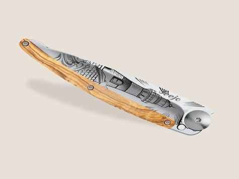 Deejo 27g, Olive wood / Lighthouse