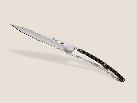 Deejo Serrated 37g, Carbon fiber
