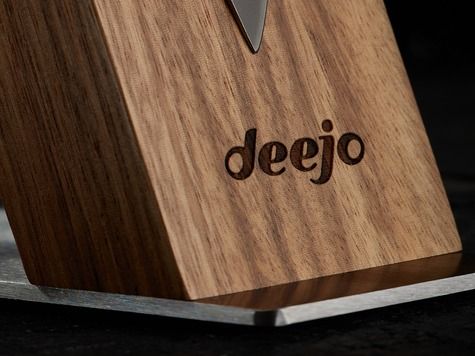 Magnetic Zebrawood Display Stand for Deejo kitchen knife