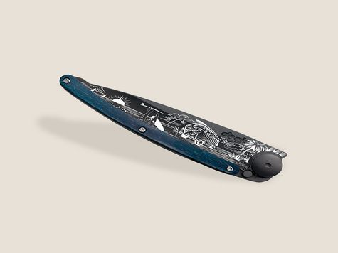 Deejo 37g, Blue Beech Wood / Van Life