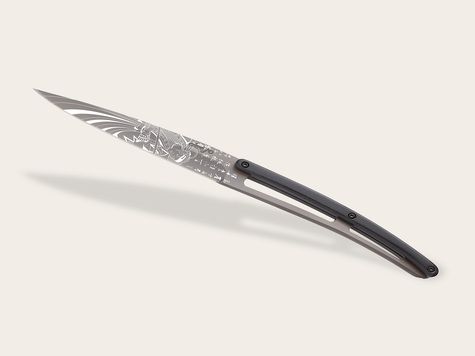 6 Deejo steak knives, Ebony / Japanese
