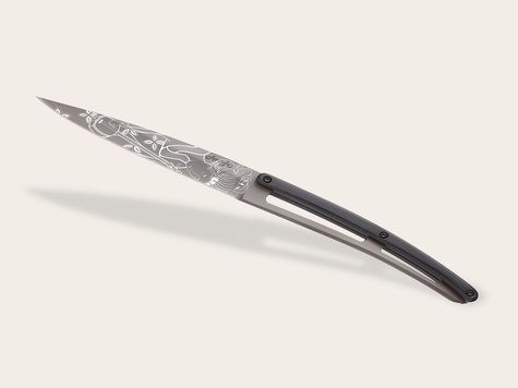 6 Deejo steak knives, Ebony / Japanese