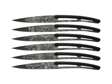 6 Cuchillos de Mesa Deejo 'Bistro', ABS / Blossom