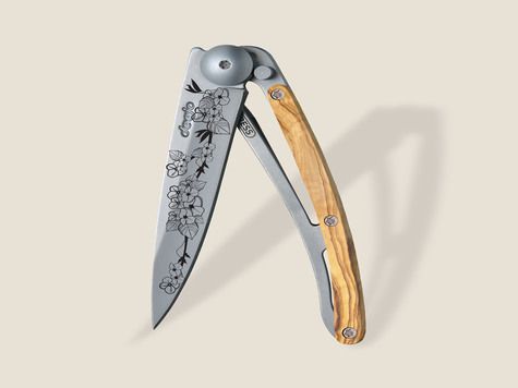 Deejo 27g, Olive Wood / Cherry Blossom