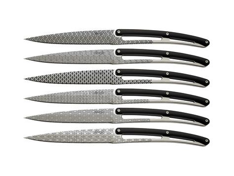 6 cuchillos de mesa Deejo 'Bistro', ABS / Geométria