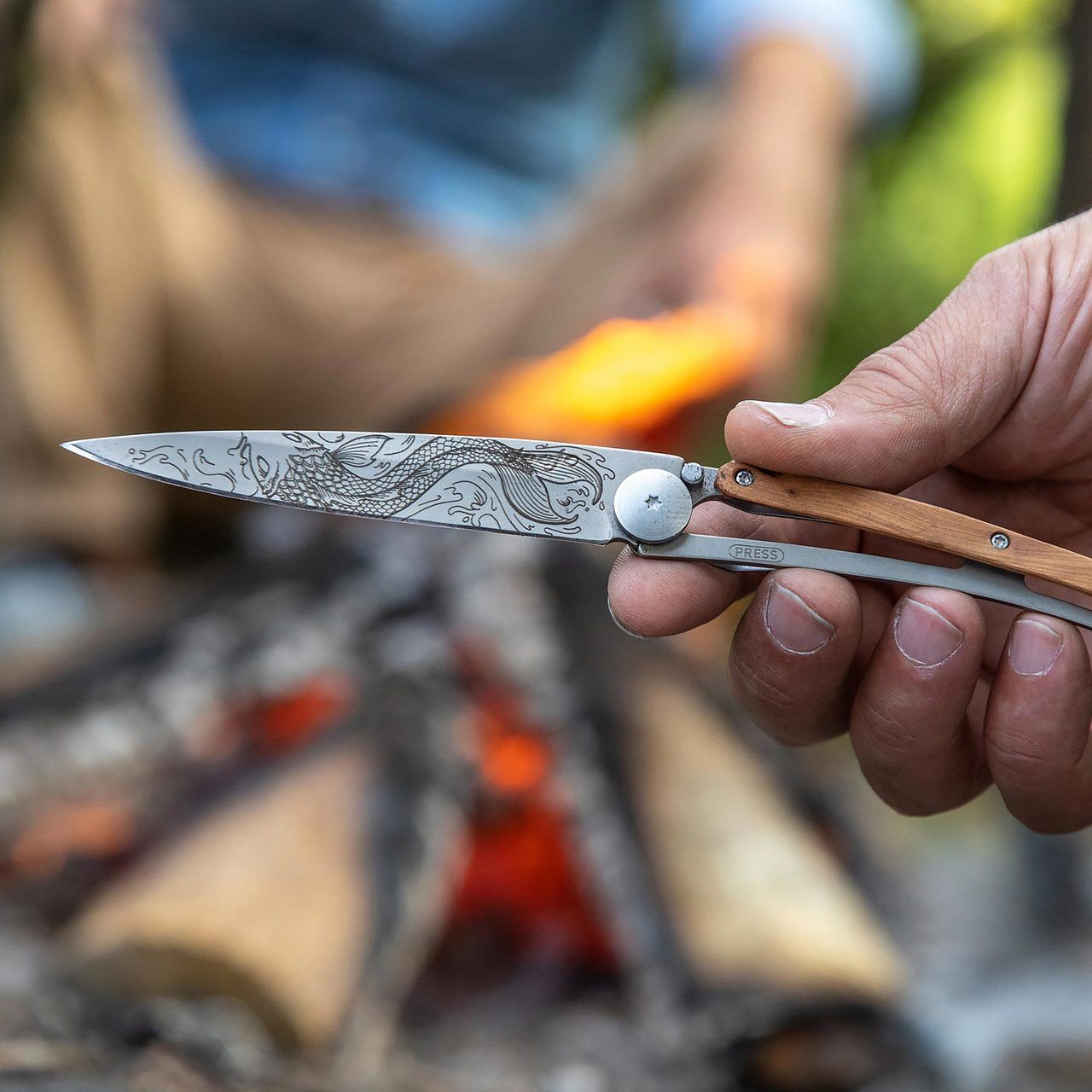 Deejo 27g, Coral wood - 27 GR (Small) - POCKET KNIVES