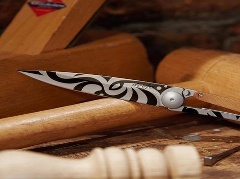 Deejo 37g, Juniper wood / Eagle - 37 GR (Standard) - POCKET KNIVES