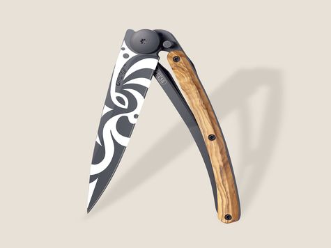 Deejo 37g, Olive wood / Tribal