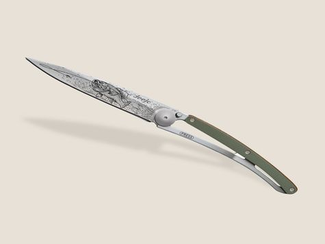 Deejo 37g, Aluminio Caqui / Pesca de black bass