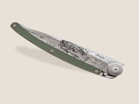 Deejo 37g, Aluminio Caqui / Pesca de black bass