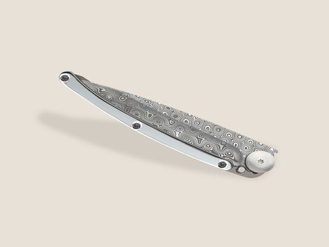 Deejo Damascus 37g, White Gold Gilded
