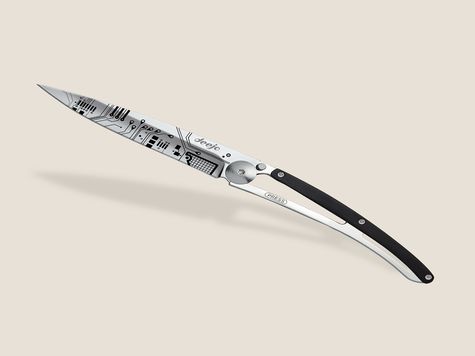Deejo 37g, Ebony wood / Circuit Board