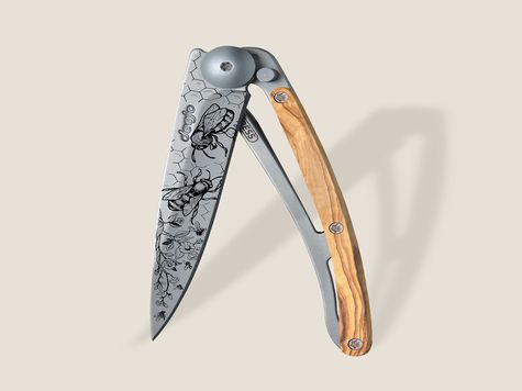 Deejo 27g, Olive wood / Bees