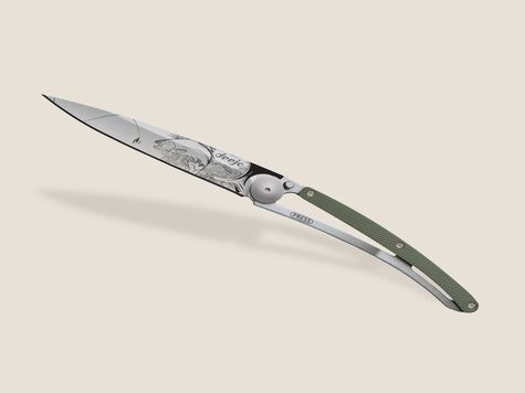 Deejo 37g, Green khaki aluminum / Trout