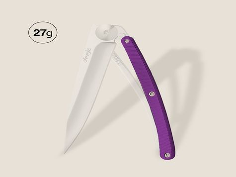Handle in Purple Aluminium, for Deejo 27GR