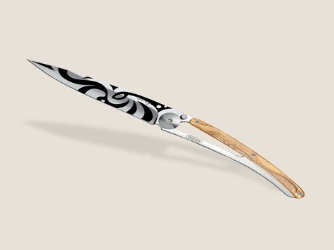 Deejo 37g, Olive wood / Tribal