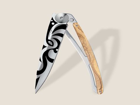Deejo 37g, Olive wood / Tribal