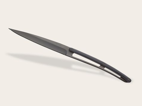 6 Deejo steak knives Serrated, Ebony