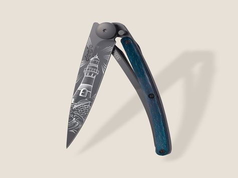 Deejo 37g, Blue Beech Wood / Lightouse