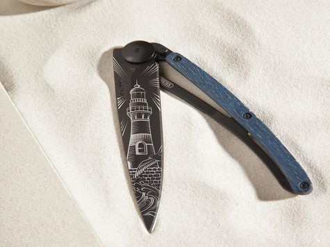 Deejo 37g, Blue Beech Wood / Lightouse