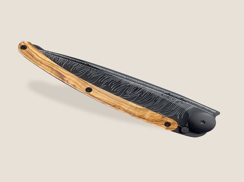 Deejo 27g, Olive wood / Feather