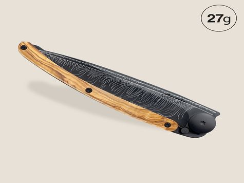 Deejo 27g, Olive wood / Feather