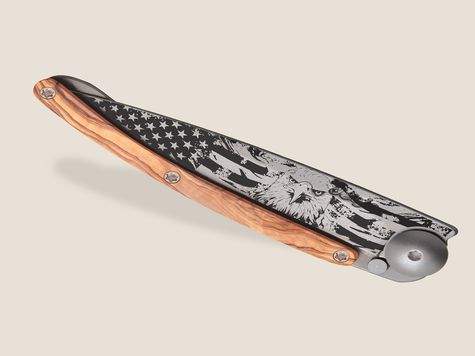 Deejo 27g, Olive wood / American Bald Eagle