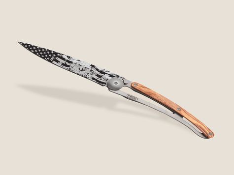 Deejo 27g, Olive wood / American Bald Eagle