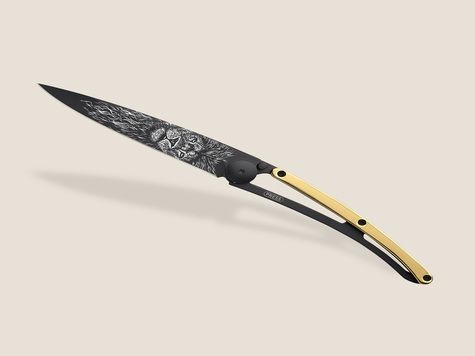 Deejo 37g, Yellow Gold Gilded / Lion