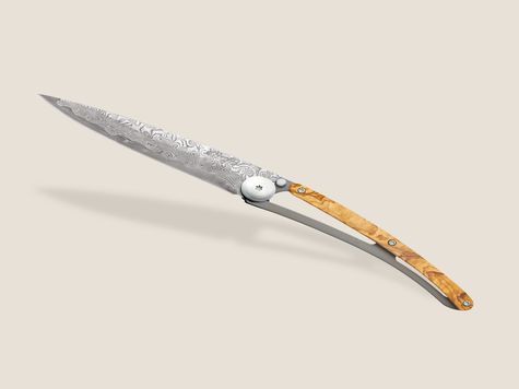 Deejo Damascus 88 37g, Olive wood