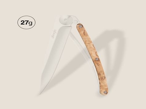 Handle in Mottled Birch, for Deejo 27GR