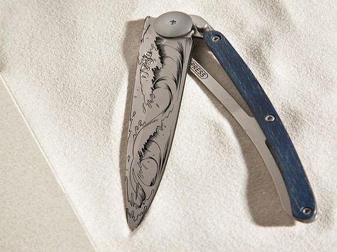 Deejo 37g, Blue Beech Wood / Wave
