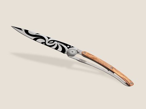 Deejo 27g, Olive wood / Tribal